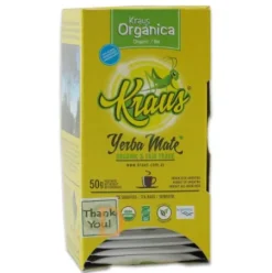 Bio Mate Tee - KRAUS ORGANICA - 4 x 25 Teebeutel (Fair Trade & ungeräuchert) - Mate Tee aus Argentinien