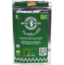 Bio Mate Tee - META MATE "RAW" 100g - gefriergetrockneter Mate Tee aus Brasilien (Superfood)