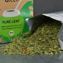 Bio Mate Tee - Natural Green PURE LEAF 3 x 500g - Premium Mate Tee ohne Stängel (frisch & ungeräuchert) VAKUUMVERPACKT