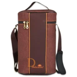 Bolso Matero "calabaza" braun Lederoptik - geschlossene Mate Tasche aus Schaumstoff