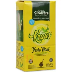 Kraus Silvestre mit Pfeffermine (ungeräuchert) - Mate Tee aus Argentinien 500g