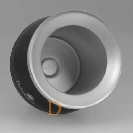Mate Becher Edelstahl - Delicatino SCHWARZ (doppelwandiger Thermo Becher)
