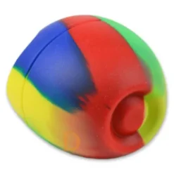 Mate Becher Silikon Delicatino BUNT - mit Bombilla Cuchara 15,5cm (Extra flexibel)