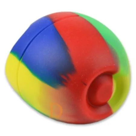 Mate Becher Silikon Delicatino BUNT - mit Bombilla Cuchara 15,5cm (Extra flexibel)