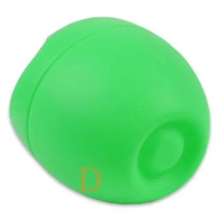 Mate Becher Silikon Delicatino GRÜN - mit Bombilla Cuchara 15,5cm (Extra flexibel)