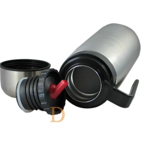 Termo Edelstahl - Delicatino SILBER 1L (Thermoskanne für Mate Tee)