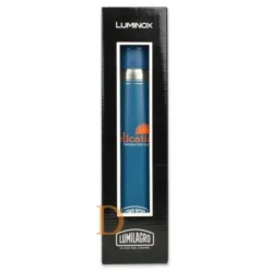 Termo Edelstahl LUMINOX - BLAU 1L (Lumilagro Thermoskanne für Mate Tee)